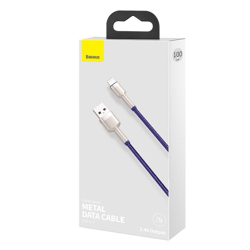 Baseus Cafule Metal USB-A auf Lightning Kabel 18W 1m | Lila