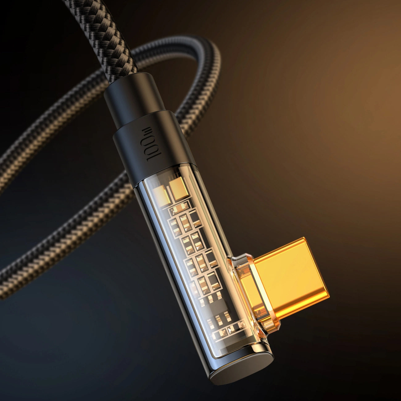 Cablu Date si Incarcare USB-C - USB-C Joyroom S-A6 Angled, 100W, 1.2m, Negru