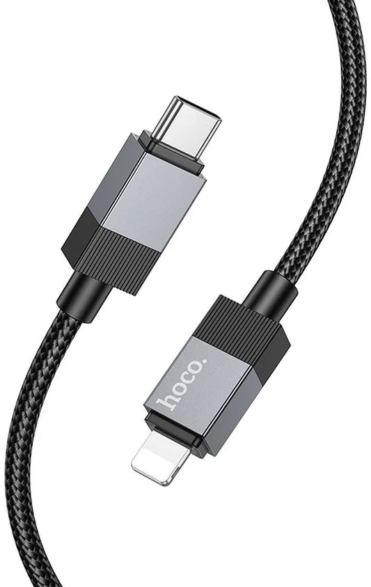 Cablu Date si Incarcare USB-C - Lightning HOCO X110, 27W, 1m, Negru