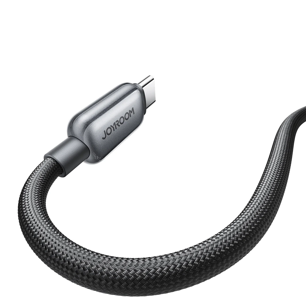 Cablu Date si Incarcare USB-A - USB-C Joyroom S-A55 StarFlight Display, 66W, 1.2m, Negru