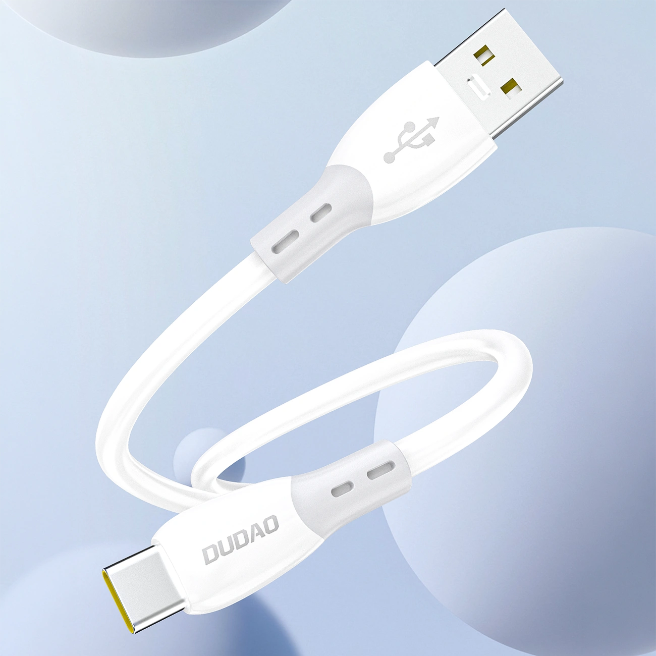 Cablu Date si Incarcare USB-A - USB-C Dudao L25ST, 100W, 1m, Alb