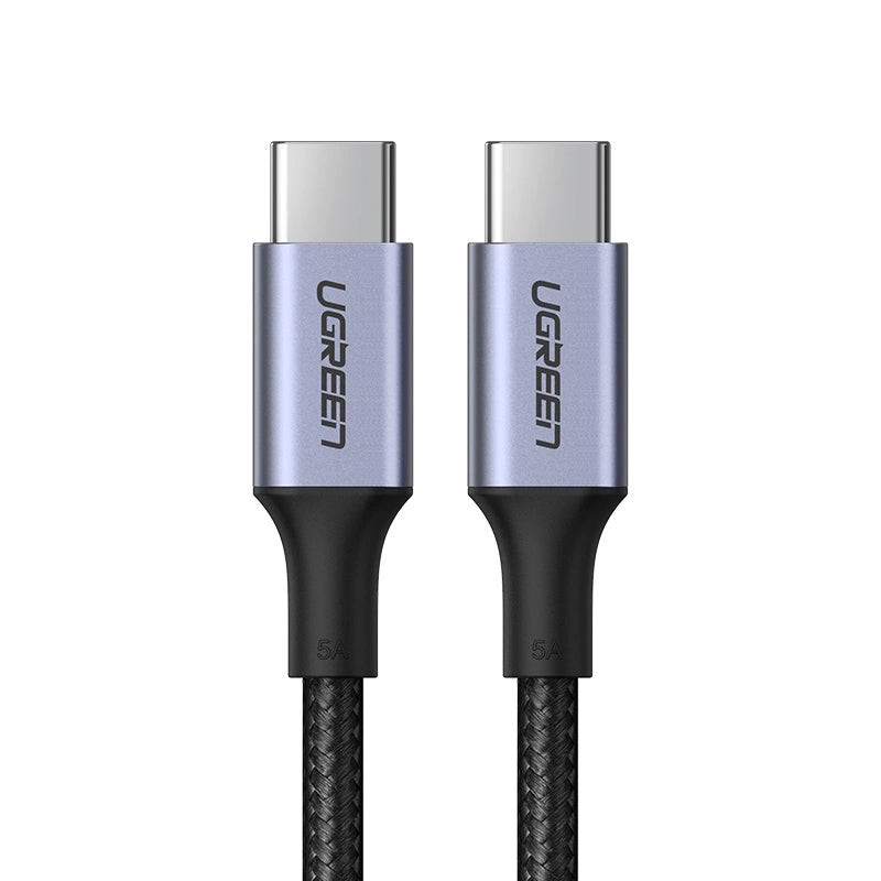 Cablu Date si Incarcare USB-C - USB-C UGREEN US316, 100W, 0.5m, Gri