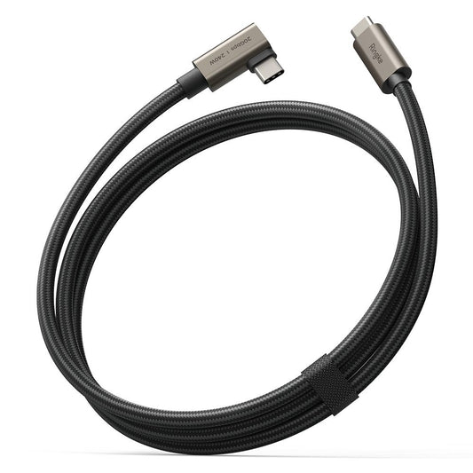 Cablu Date si Incarcare USB-C - USB-C Ringke 2X2 Angled, 240W, 1m, Negru