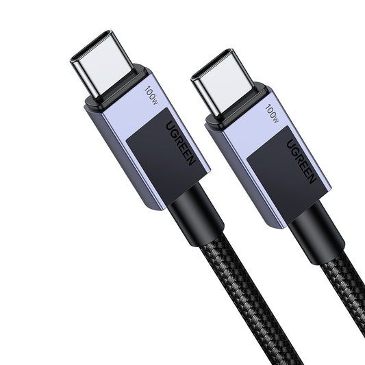 Cablu Date si Incarcare USB-C - USB-C UGREEN L512, 100W, 3m, Gri