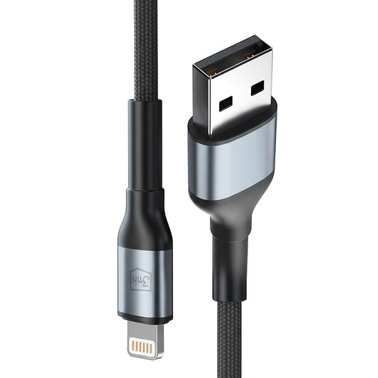 Cablu Date si Incarcare USB-A - Lightning 3MK Hyper N, 12W, 1m, Negru