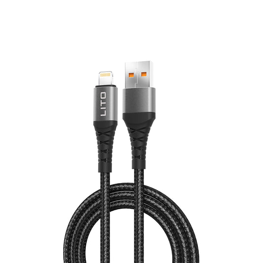 Cablu Date si Incarcare USB-A - Lightning Lito LD08L, 18W, 1m, Negru