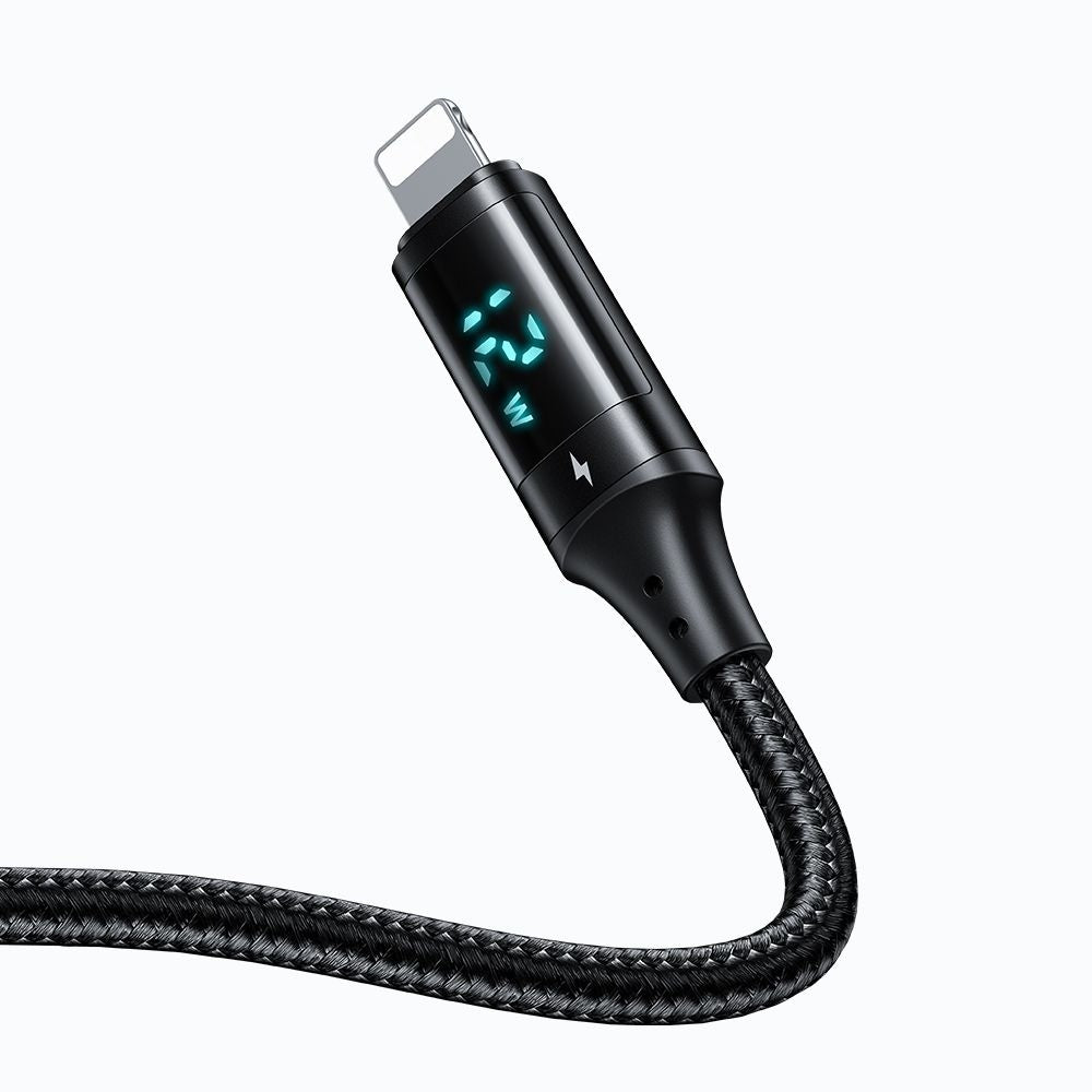 Cablu Date si Incarcare USB-A - Lightning McDodo CA-1060 Display, 12W, 1.2m, Negru