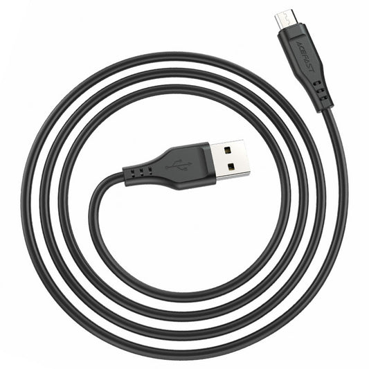 Cablu Date si Incarcare USB-A - microUSB Acefast C3-09, 18W, 1.2m, Alb