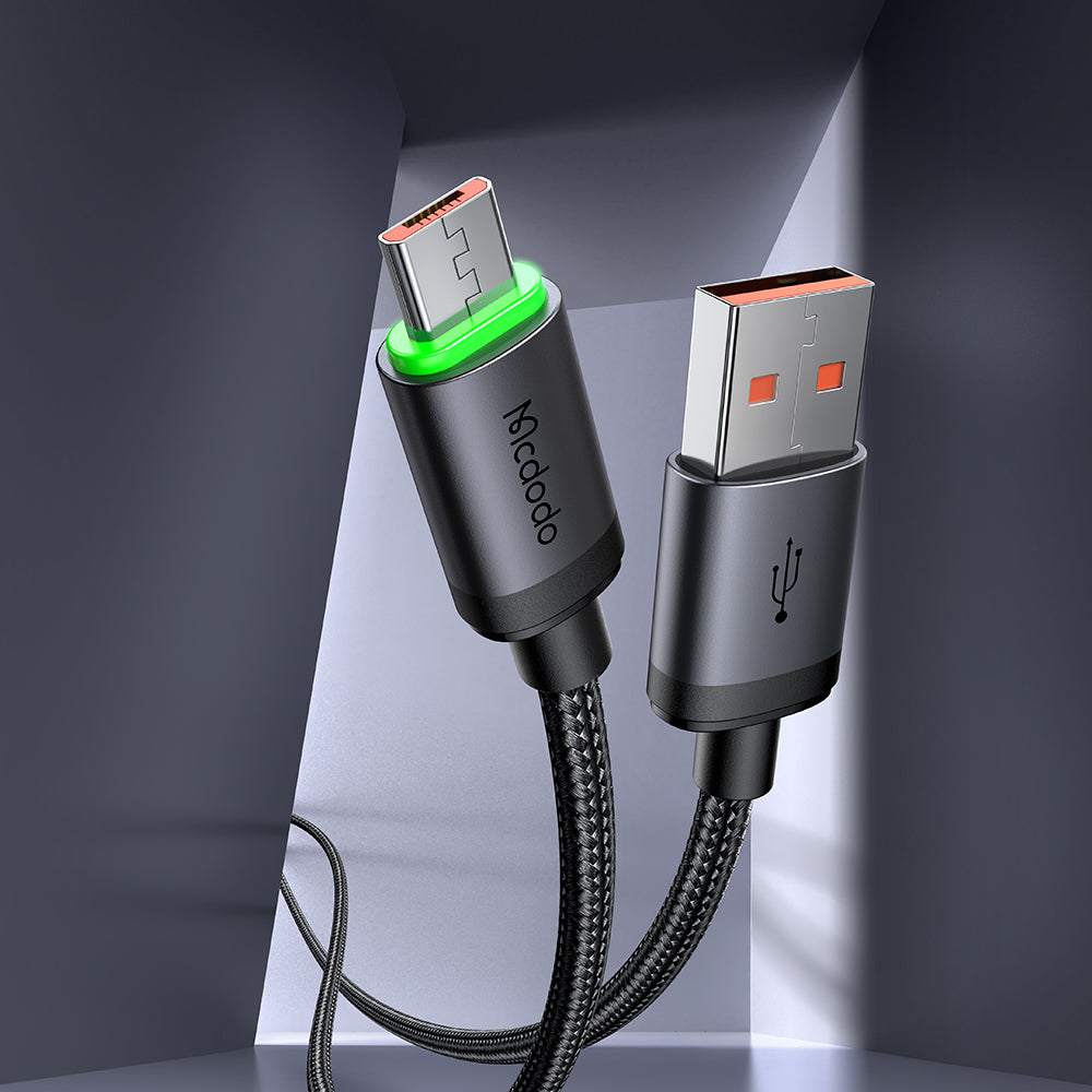 Cablu Date si Incarcare USB-A - microUSB McDodo CA-3990, 18W, 1m, Negru