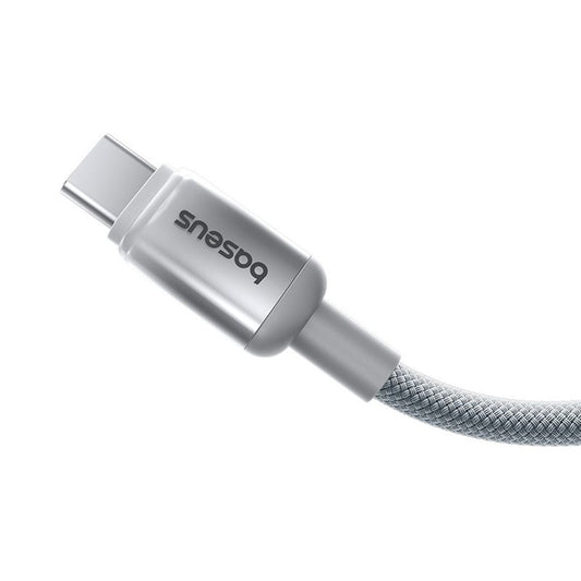 Cablu Date si Incarcare USB-A - USB-C Baseus Discolor, 100W, 1m, Argintiu E0420803