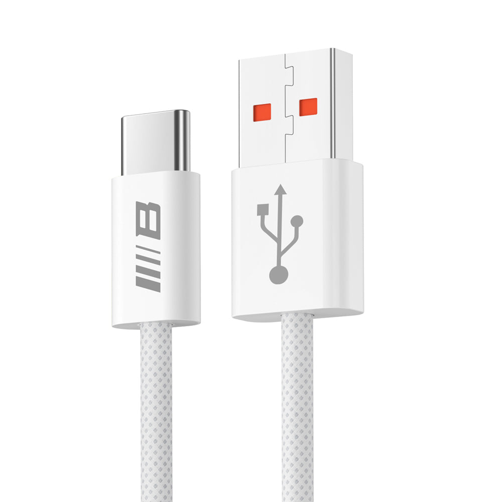 Cablu Date si Incarcare USB-A - USB-C Blueo, 18W, 1.5m, Alb