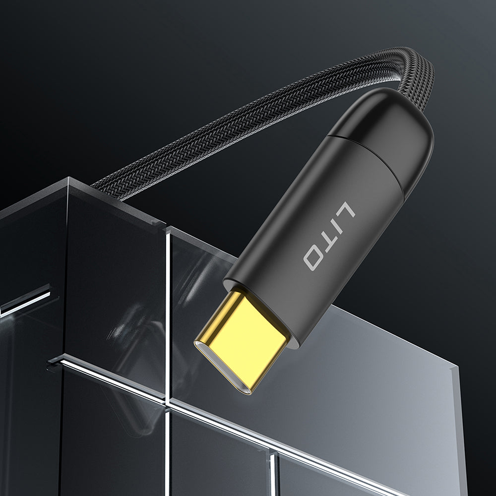 Cablu Date si Incarcare USB-A - USB-C Lito LD11C, 18W, 1m, Negru