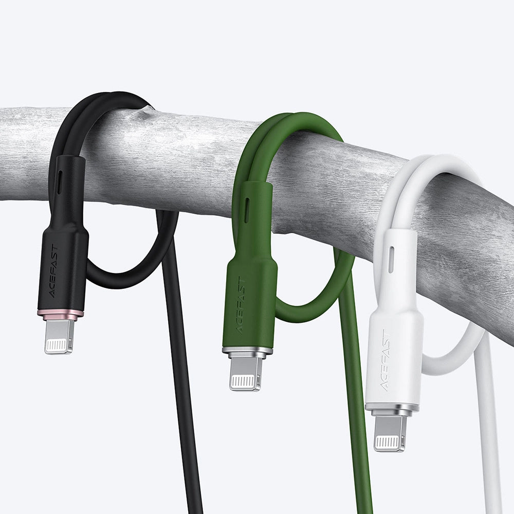 Cablu Date si Incarcare USB-C - Lightning Acefast C2-01, 30W, 1.2m, Negru