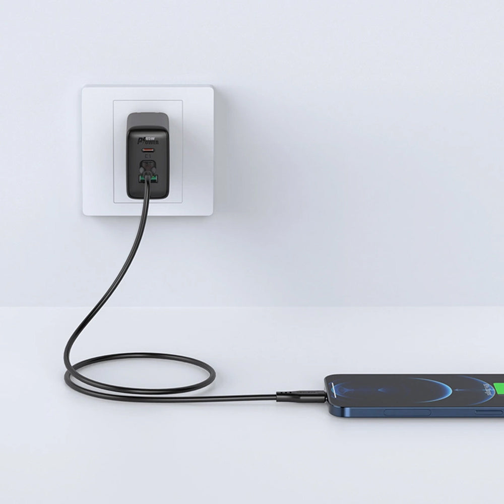Cablu Date si Incarcare USB-C - Lightning Acefast C3-01, 30W, 1.2m, Negru