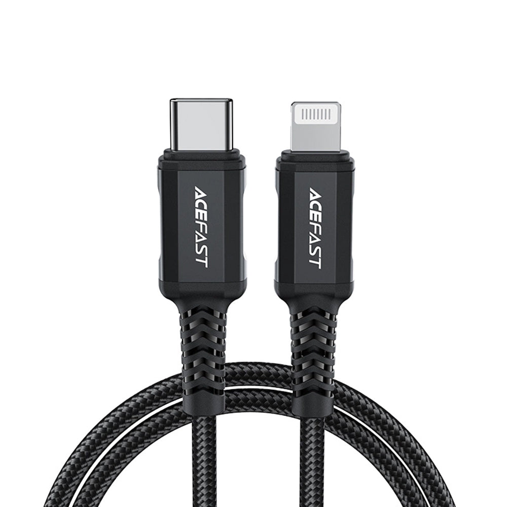 Cablu Date si Incarcare USB-C - Lightning Acefast C4-01, 30W, 1.8m, Negru
