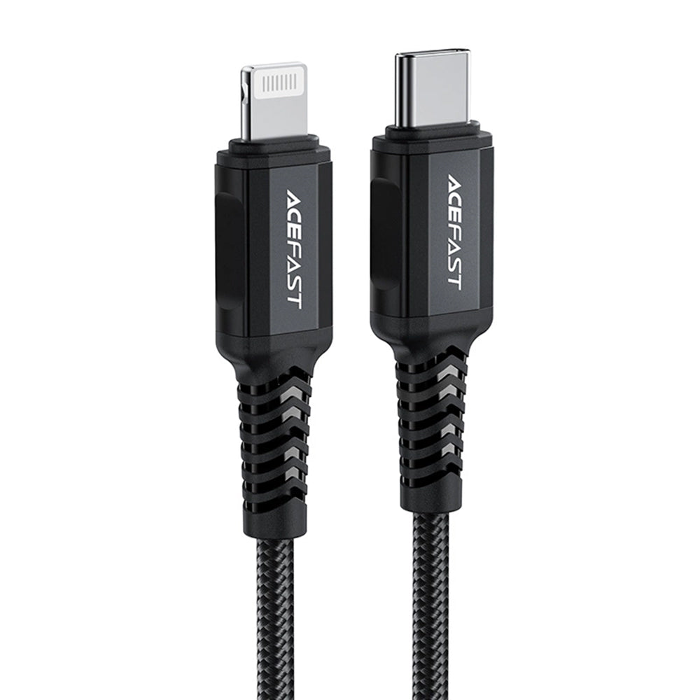 Cablu Date si Incarcare USB-C - Lightning Acefast C4-01, 30W, 1.8m, Negru