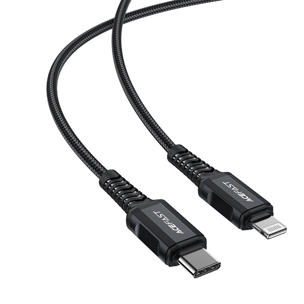 Cablu Date si Incarcare USB-C - Lightning Acefast C4-01, 30W, 1.8m, Negru