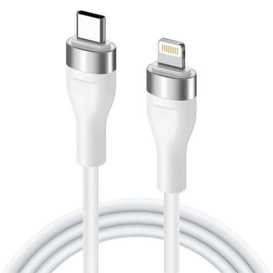 Cablu Date si Incarcare USB-C - Lightning Lito LD02CL, 30W, 1.2m, Alb