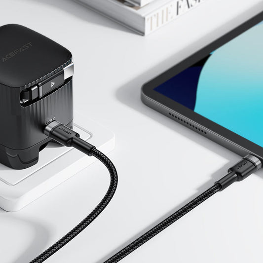 Cablu Date si Incarcare USB-C - USB-C Acefast C22-03, 60W, 1.2m, Negru