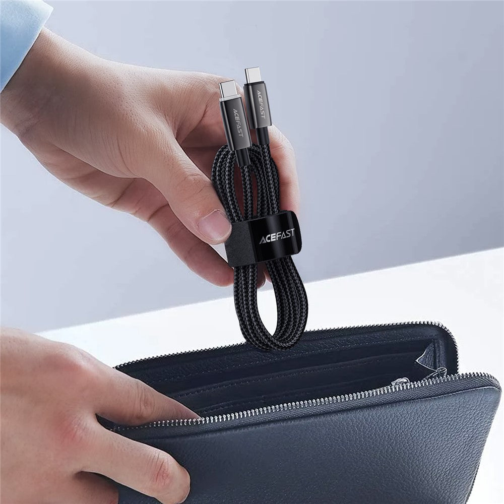 Cablu Date si Incarcare USB-C - USB-C Acefast C23-03, 60W, 1.2m, Negru