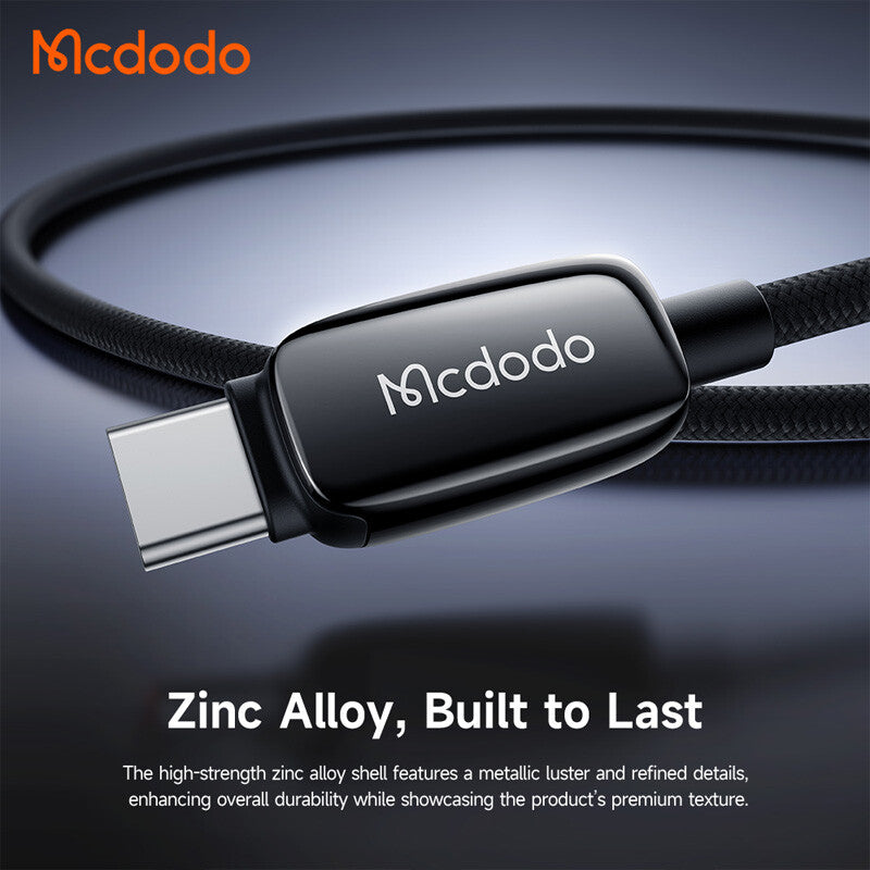 Cablu Date si Incarcare USB-C - USB-C McDodo CA-0100, 100W, 1.2m, Negru