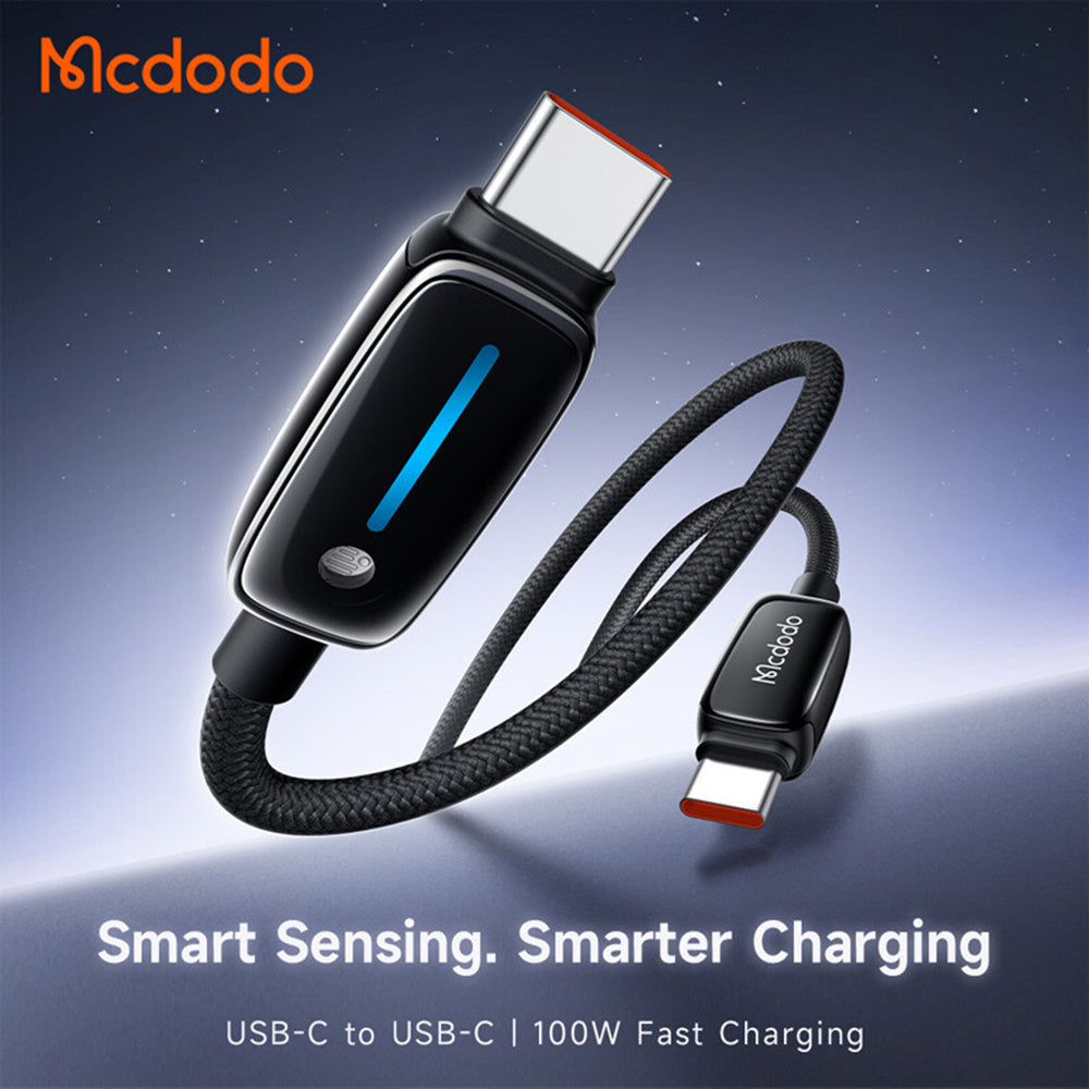 Cablu Date si Incarcare USB-C - USB-C McDodo CA-0100, 100W, 1.2m, Negru