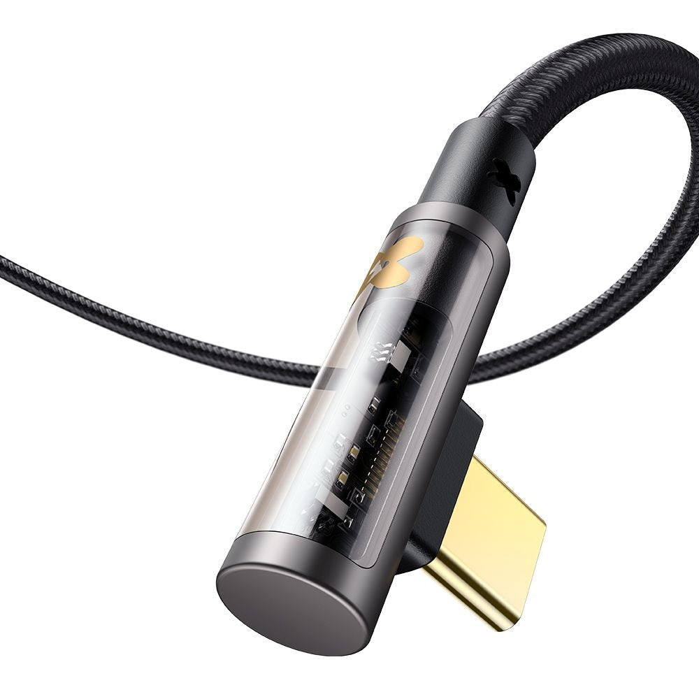 Cablu Date si Incarcare USB-C - USB-C McDodo CA-3400 Angled, 100W, 1.2m, Negru
