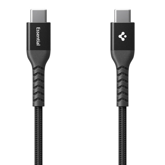 Cablu Date si Incarcare USB-C - USB-C Spigen EB10010CCA, 100W, 1m, Negru ACA11103