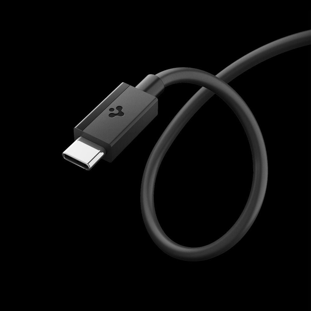 Cablu Date si Incarcare USB-C - USB-C Spigen Essential, 60W, 1m, Negru ACA08718