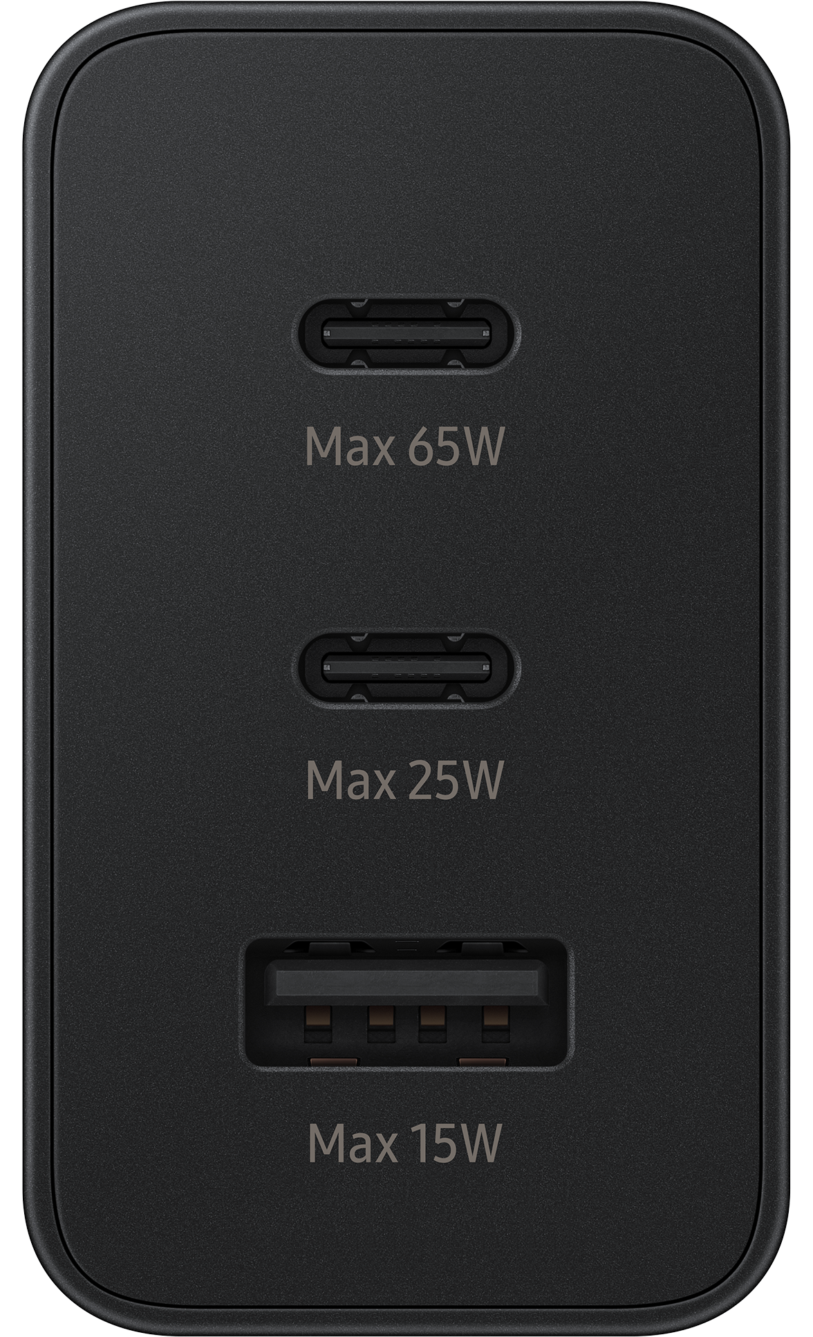 Incarcator Retea Samsung Trio, 65W, 3.5A, 1 x USB-A - 2 x USB-C, Negru EP-T6530NBEGEU