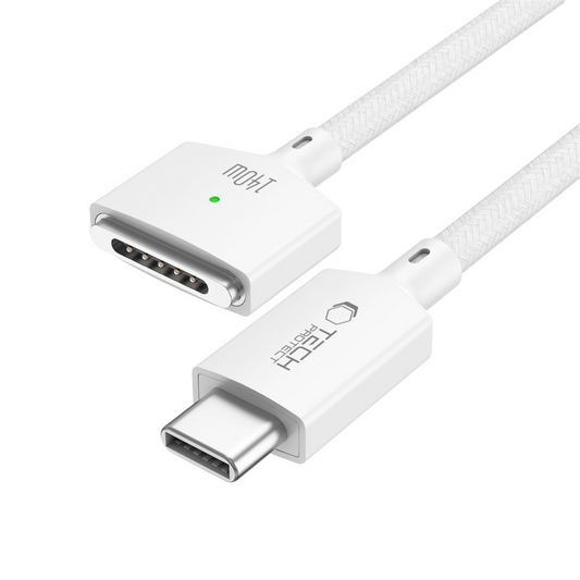 Cablu Incarcare Tech-Protect MMC01 Ultraboost, USB-C - MagSafe 3, 140W, 3m, Alb