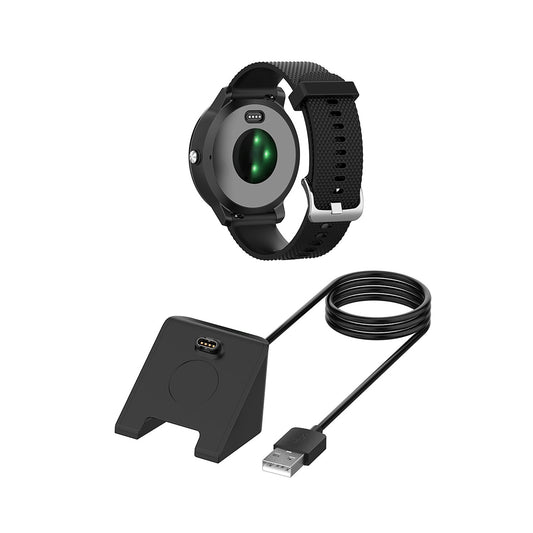 Cablu Incarcare Techsuit TGC3 pentru Garmin Fenix 5 Plus / 7X / 6X / 6 / 5, USB-A, Negru