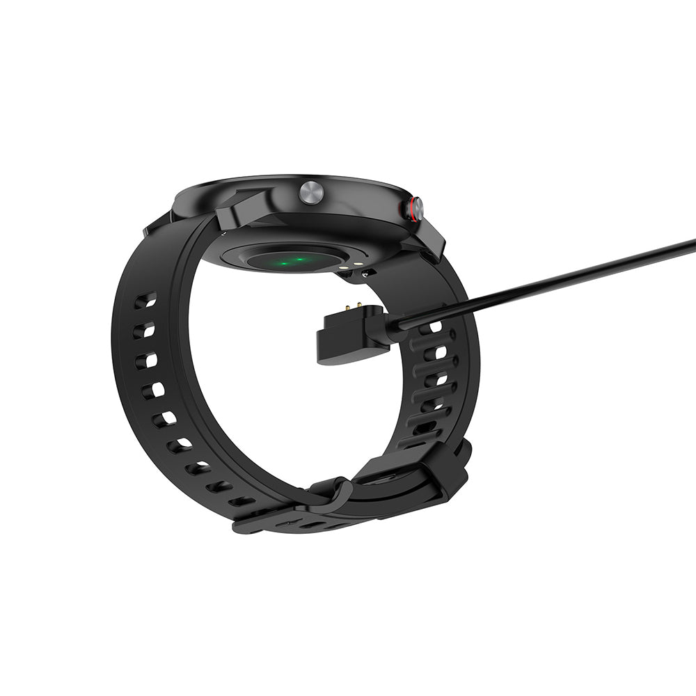 Cablu Incarcare Techsuit TXC4 pentru Oneplus Nord Watch / Haylou Bling LS12 / RT LS05S, USB-A, Negru