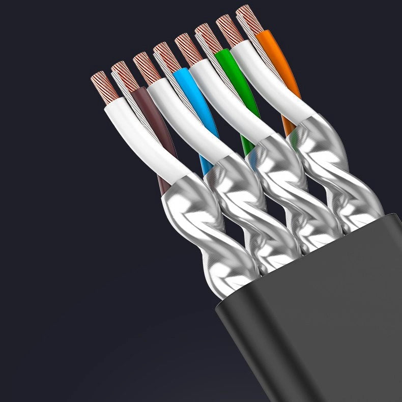 Cablu Retea UGREEN NW106 Flat, UTP, Cat7, 3m, Negru