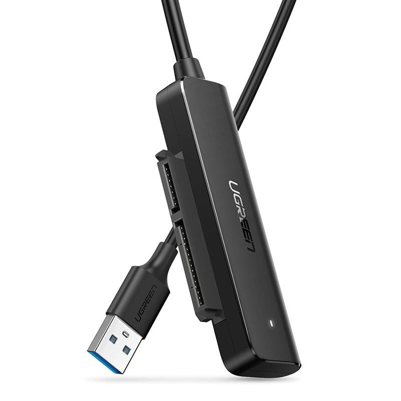 Cablu SATA UGREEN CM321, USB-A 3.0 - SATA 2.5inch, 0.5m, Negru