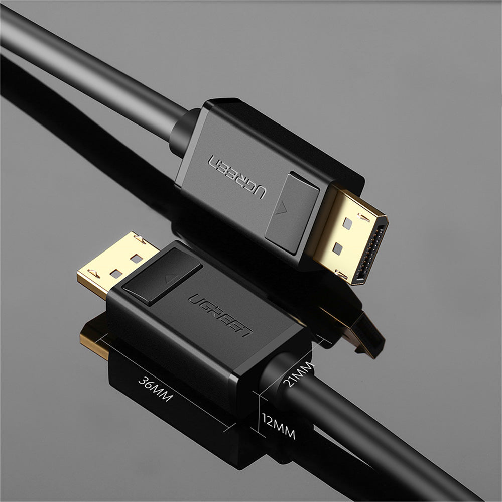 Cablu Video UGREEN DP102, DisplayPort - DisplayPort, 4K, 2m, Negru