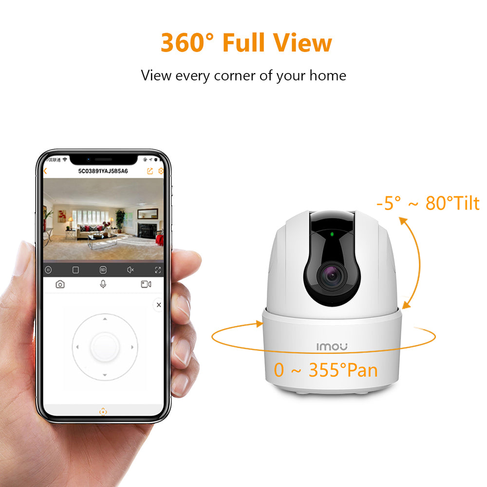 Camera de Supraveghere Imou Ranger 2C, Wi-Fi, 3K, Interior, Alba IPC-K2ECP-5H2W