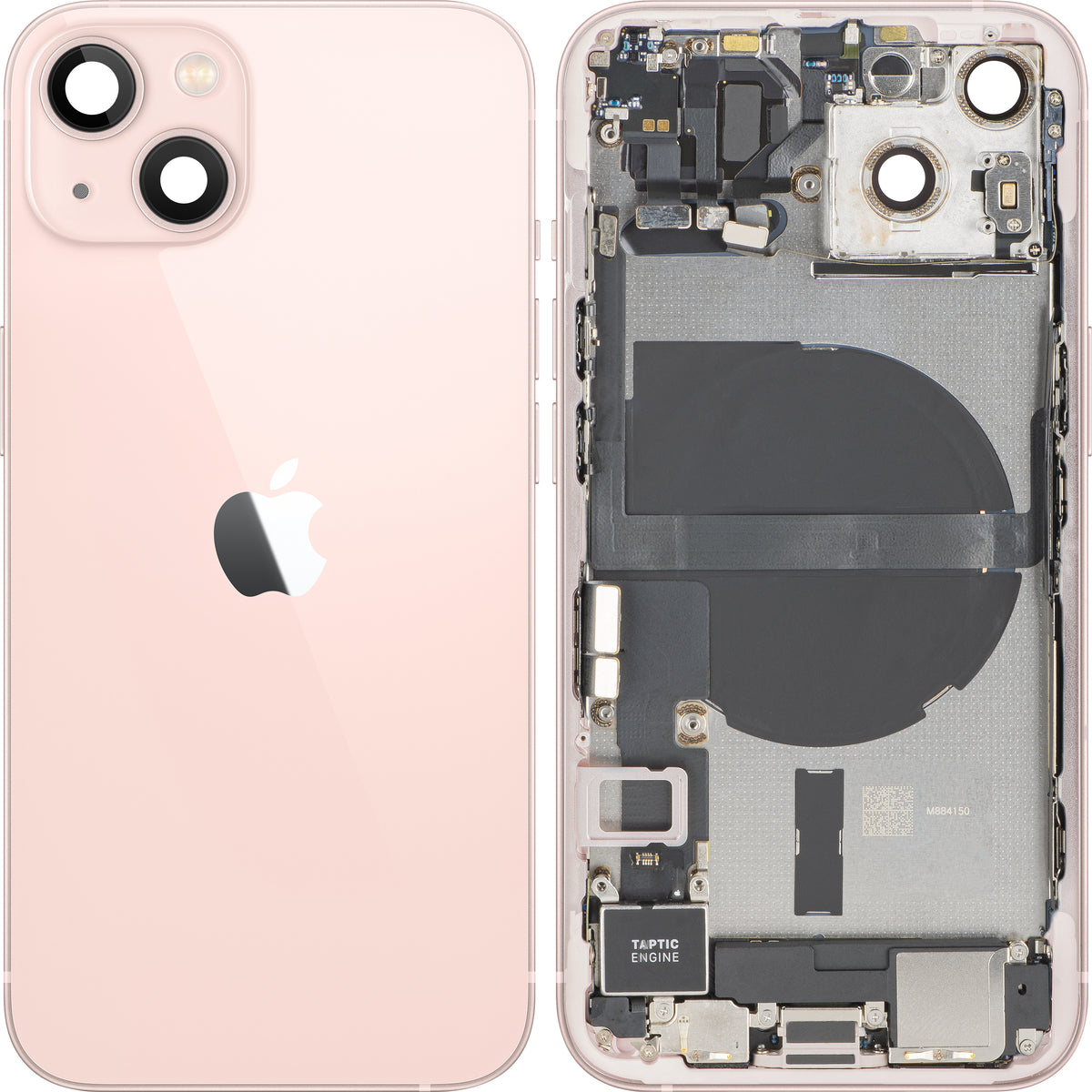 Capac Baterie Apple iPhone 13, Cu Carcasa Mijloc, Full Parts, Roz, Swap Premium