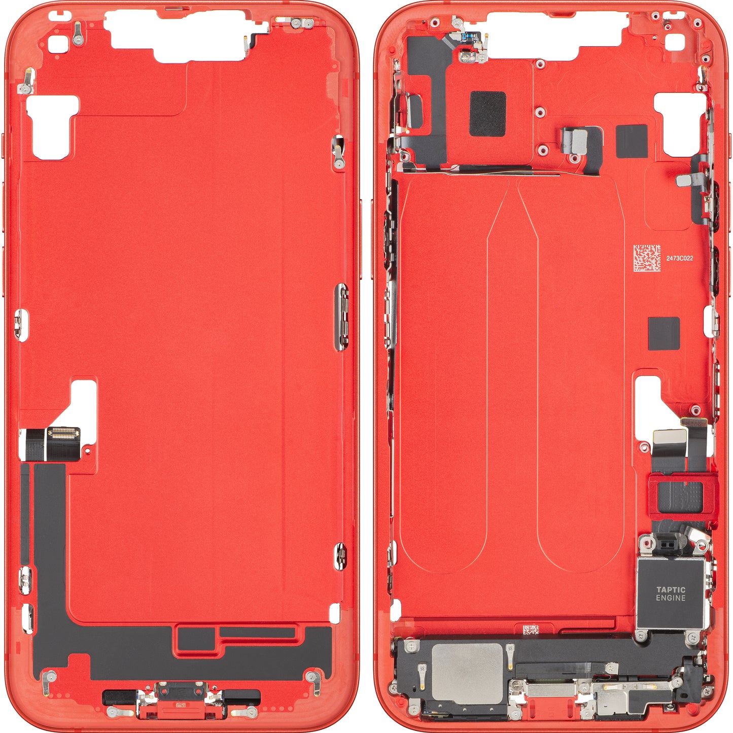 Capac Baterie Apple iPhone 14 Plus, Cu Carcasa Mijloc, Full Parts, Rosu, Swap