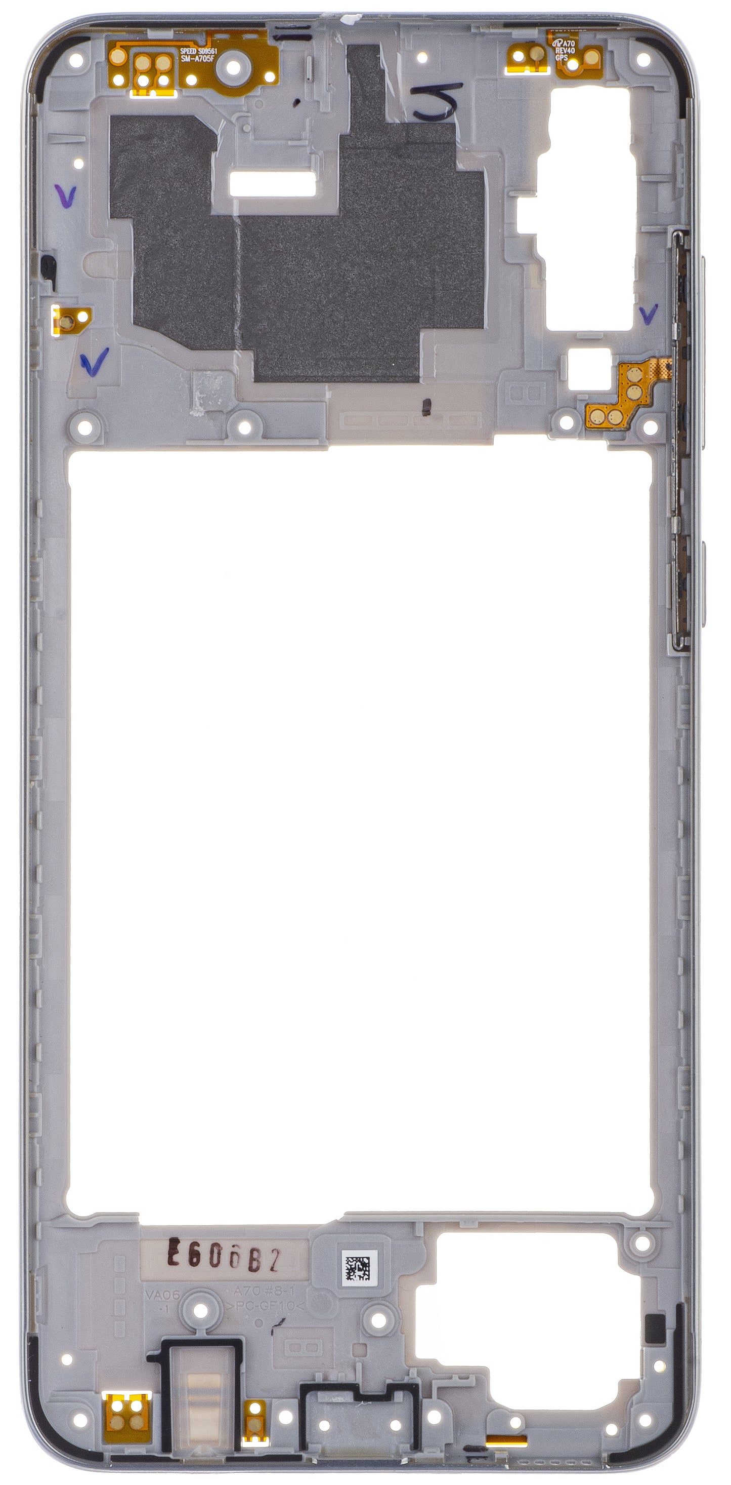 Carcasa Mijloc Samsung Galaxy A70 A705, Argintie