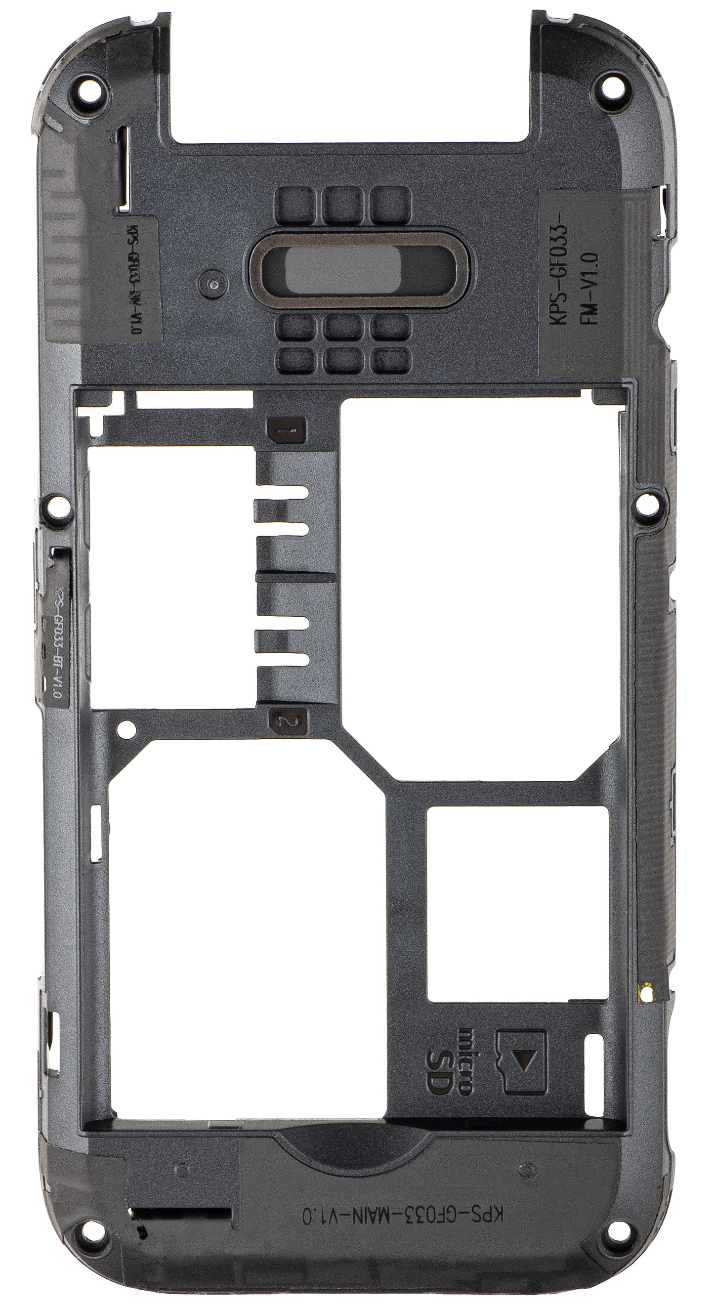 Carcasa Mijloc HMD 2660 Flip, Neagra, Service Pack 5002000470SH0