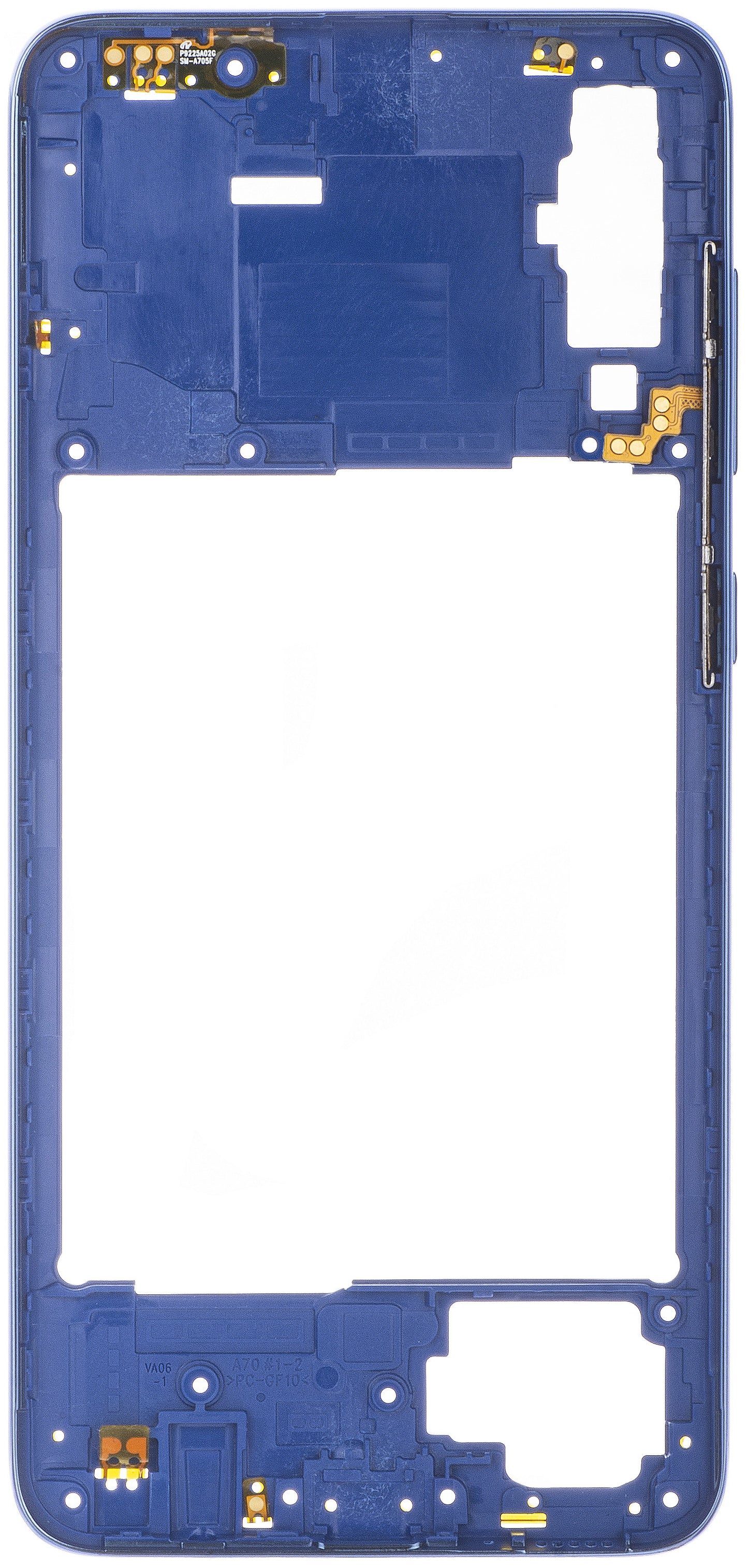 Carcasa Mijloc Samsung Galaxy A70 A705, Albastra