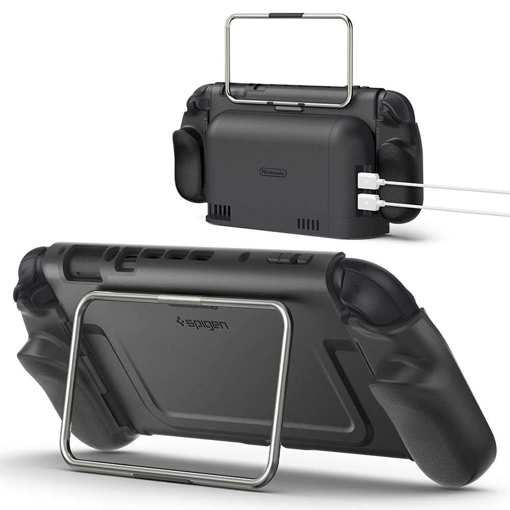 Carcasa Protectie Spigen Dual Grip Pro pentru Consola Nintendo Switch 2, Neagra ACS10196