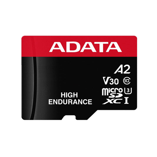 Card Memorie microSDXC Adata High Endurance, 64Gb, Clasa 10 / UHS-1 U3, Cu Adaptor AUSDX64GUI3V30SHA2-RA1