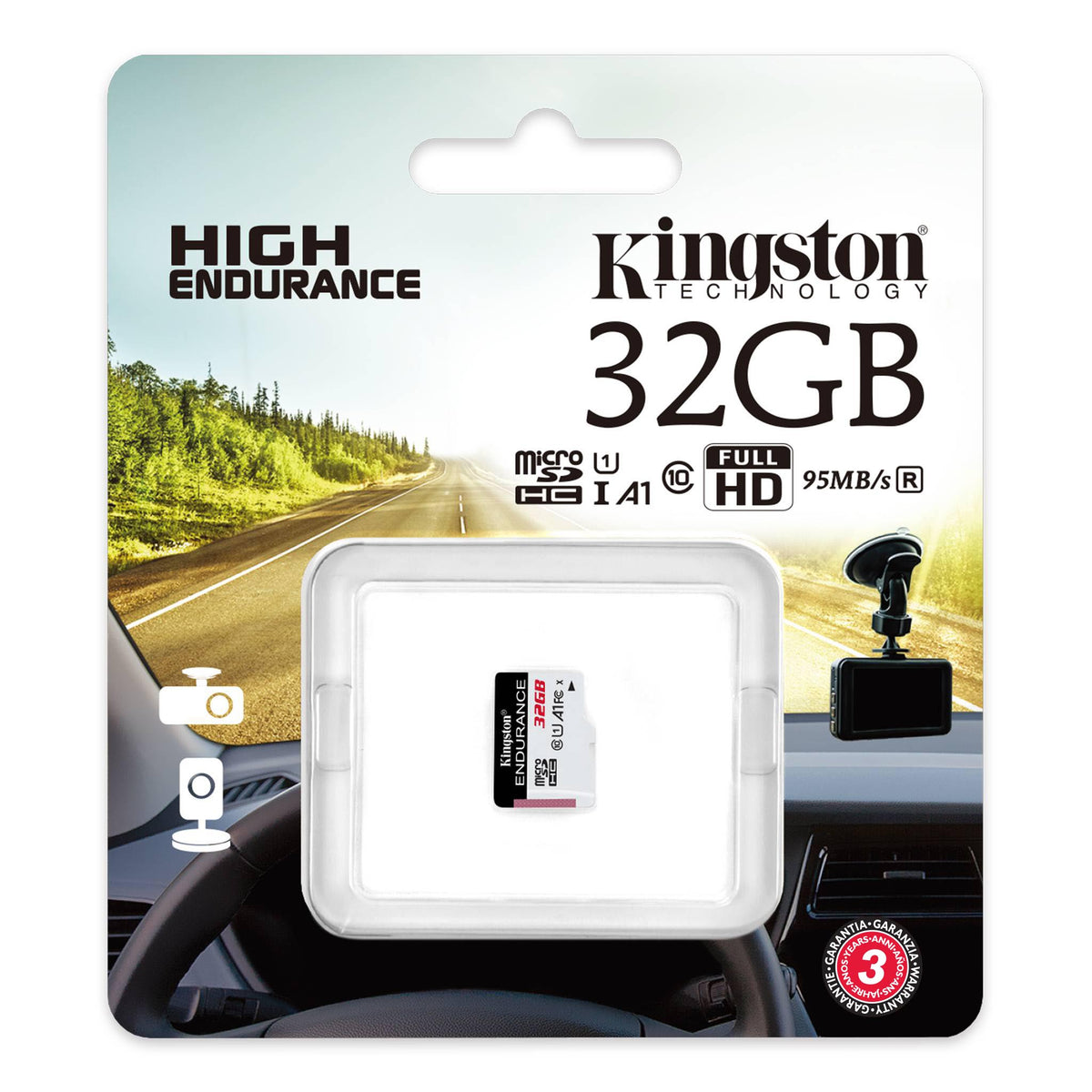 Card Memorie microSDHC Kingston High Endurance, 32Gb, Clasa 10 / UHS-1 U1 SDCE/32GB