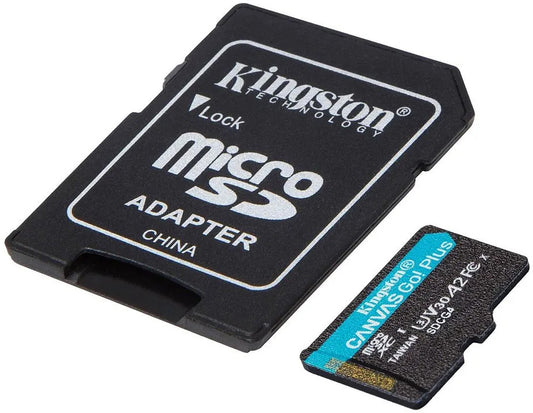 Card Memorie microSDXC Kingston Canvas Go Plus Android A2, 128Gb, Clasa 10 / UHS-1 U3, Cu Adaptor SDCG4/128GB
