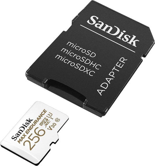 Card Memorie microSDXC SanDisk MAX Endurance, 256Gb, Clasa 10 / UHS-1 U3, Cu Adaptor SDSQQVR-256G-GN6IA
