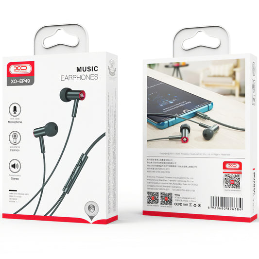 Handsfree 3.5mm XO Design EP49, Verde