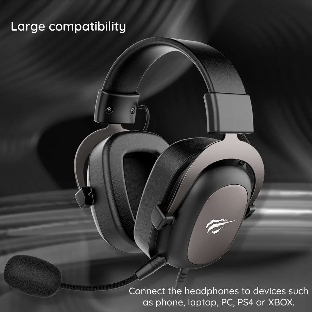 Casti Gaming 3.5mm HAVIT H2002D, 2m, Mov