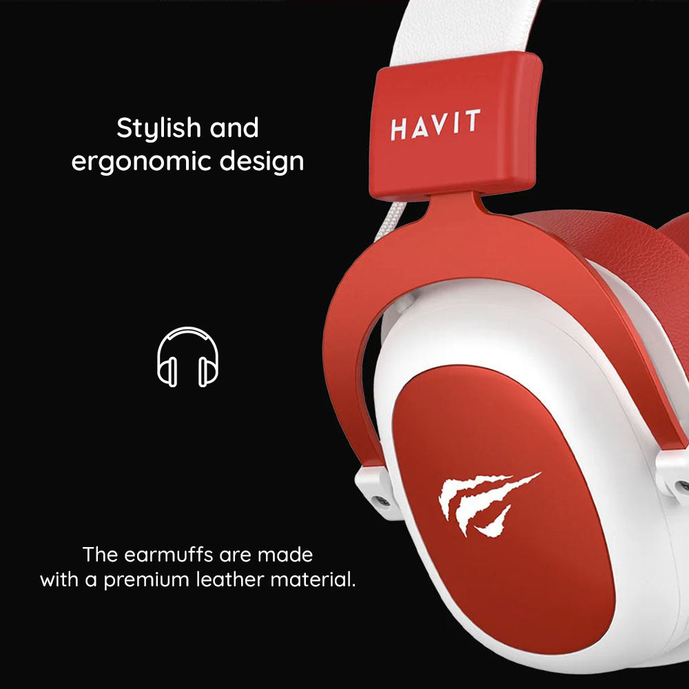 Casti Gaming 3.5mm HAVIT H2002D, 2m, Mov